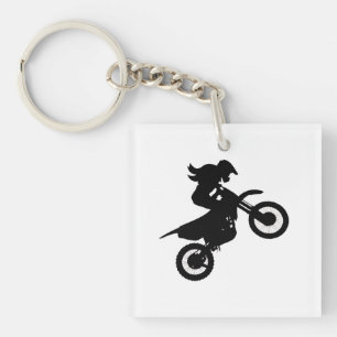 Porte-clés Girl Dirt Bike