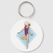 Porte-clés Girl Gymnast (Verso)