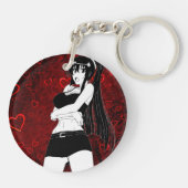 Porte-clés Girl Hearts (Dos)