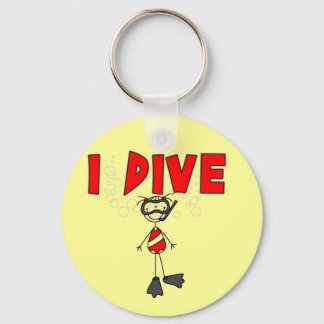 Porte-clés Girl I Dive T-shirts and Gifts