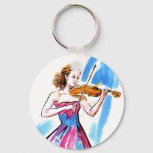 Porte-clés Girl playing the violin
