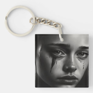 Porte-clés Girl with tears