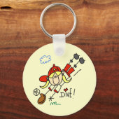 Porte-clés Girls Baseball Dive Tshirts et cadeaux (Recto)