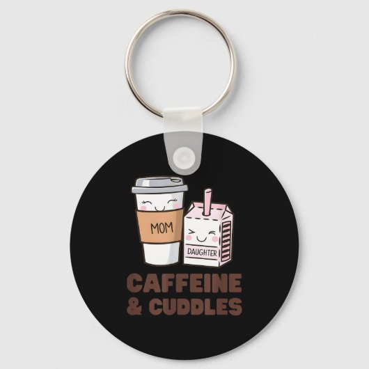 Porte-clés Girls Caffeine &amp; Cuddles Twinning Coffee Juice (Recto)