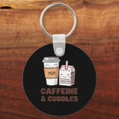 Porte-clés Girls Caffeine &amp; Cuddles Twinning Coffee Juice (Recto)