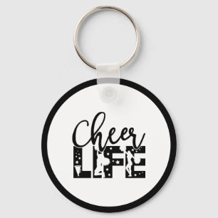 Porte-clés Girls Cheer Life Typography Quote Cheerleading Fun