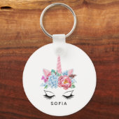 Porte-clés Girly Unicorn (Recto)
