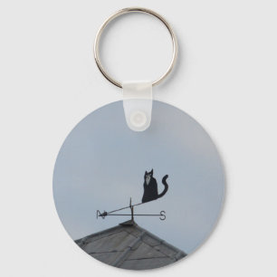 Porte-clés Girouette Chat Noir