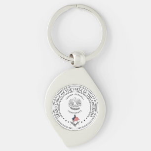 Porte-clés Gîte de franc-maçonnerie de l'État de Louisiane