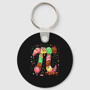 Porte-clés Glaçage de crème glacée Pi Maths Pi Symbole drôle 