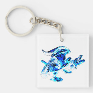 Porte-clés Glace d'hiver Dragon Ailes givrées Bête magique Ar
