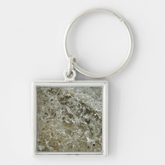 Porte-clés Glace glaciaire Texture nature Abstraite (Devant)