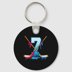 Porte-clés Glace hockey 7 ans crème glacée goutte jeunesse 7e