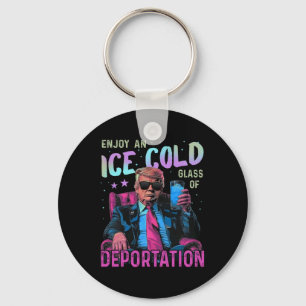 Porte-clés Glace Profitez D'Un Gl À Bière Glacé De Déportatio