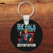 Porte-clés Glace Profitez D'Une Glace Froid Gl De Déportation (Recto)