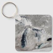 Porte-clés Glace Sur Les Grands Lacs, États-Unis. (Recto)