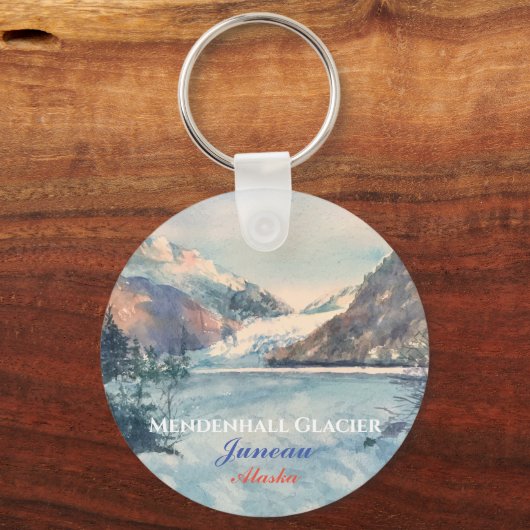 Porte-clés Glacier Juneau Alaska (Recto)