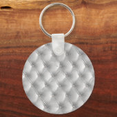 Porte-clés Glam Blue faux Velvet Nom de luxe (Verso)