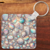 Porte-clés glamour imprimé léopard Opale pour fill (Verso)