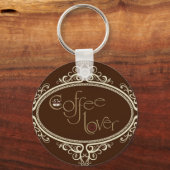 Porte-clés glamour Louveur de café (Recto)