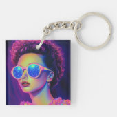 Porte-clés Glamour Neon Galaxy (Dos)