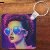 Porte-clés Glamour Neon Galaxy (Verso)