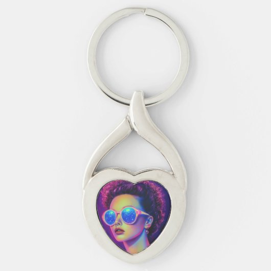 Porte-clés Glamour Neon Galaxy (Devant)