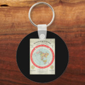 Porte-clés Gleason's New Standard Map Of The World - Flat Ear (Recto)