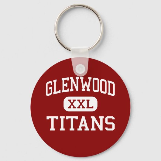 Porte-clés Glenwood - Titans - Lycée - Chatham Illinois (Recto)