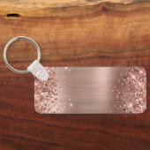 Porte-clés Glitter Rose Or huile Fancy Monogramme (Verso)