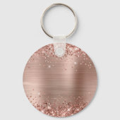 Porte-clés Glitter Rose Or huile Fancy Monogramme (Verso)