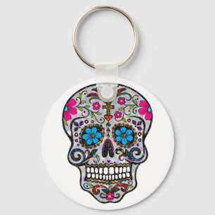Porte-clés glitter Sugar Skull