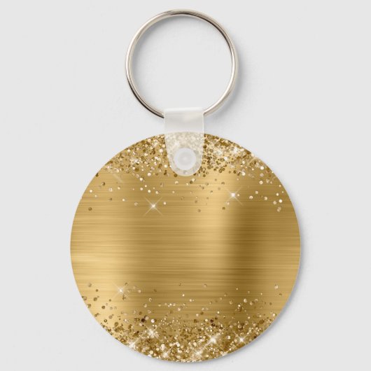 Porte-clés Glitterie or huile Fancy Monogramme (Verso)