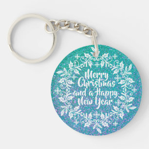 Porte-clés Glittery Joyeux Noël Porte - clé