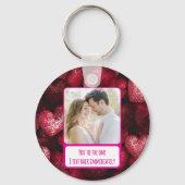 Porte-clés Glittery Love I Text Back Immédiatement (Recto)