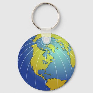 Porte-clés Globe de la terre