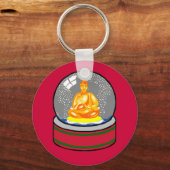 Porte-clés Globe De Neige Bouddha (Recto)