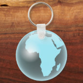 Porte-clés Globe de verre d'Afrique (Recto)