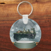 Porte-clés Globe des neiges de l'île Providence (Recto)
