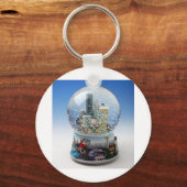 Porte-clés Globe des neiges de Noël (Recto)