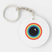 Porte-clés Globe oculaire arc-en-ciel cool (Devant)