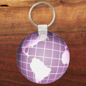 Porte-clés Globe pourpre (Recto)