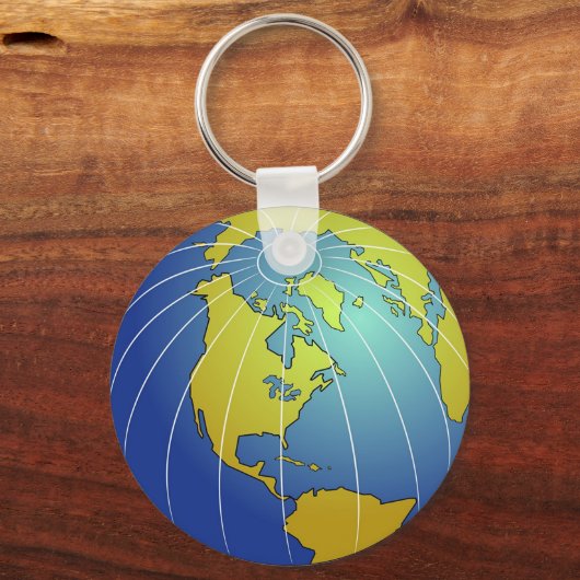Porte-clés Globe terrestre (Recto)