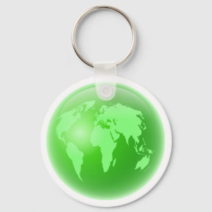 Porte-clés Globe vert