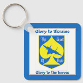 Porte-clés Gloire Aux Héros Ukraine Fighter Ace (Recto)