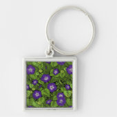 Porte-clés Gloire du matin en violet et vert (Devant)
