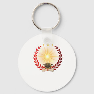 Porte-clés Gloire radiante à l'intérieur d'une couronne de di