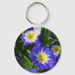 Porte-clés Glories du matin bleu et jaune