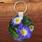 Porte-clés Glories du matin bleu et jaune (Recto)