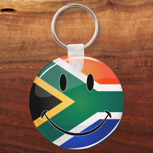 Porte-clés Glossy Round Happy (Recto)